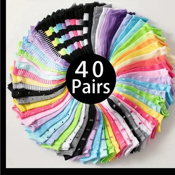 5 pairs Colorful Ankle Socks - Picture 8 of 9